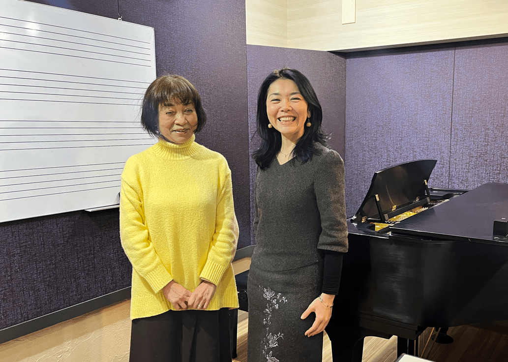 ミューズOG 東京藝術大学卒パリ在住のソプラノ歌手高橋美千子さんが訪問してくれました。